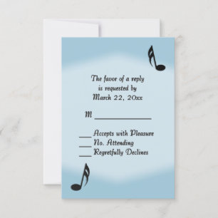 Mariage Musique Bleue RSVP