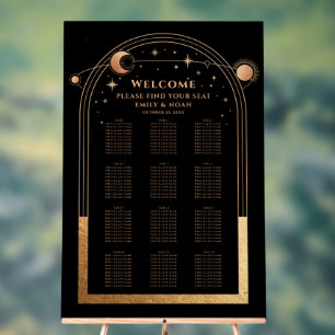 Mariage mystique Black Gold Sun Moon Stars