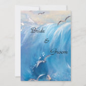 Mariage nautique avec invitation à vague (Devant)