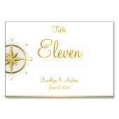 Mariage Nautique Blanc Cartes de Place Cartes de T (Dos)