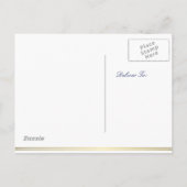 Mariage Nautique Blanc Enregistrer La Date Cartes  (Dos)