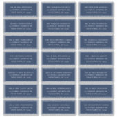 Mariage nautique bleu marine Étiquettes de adresse (Devant)