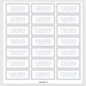 Mariage nautique de la Marine Blanche Étiquettes d (Feuille)