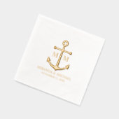 Mariage Nautique Élégant Or (Gauche)