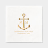 Mariage Nautique Élégant Or (Recto)