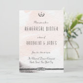 Mariage nautique répétition Invitation aquarelle (Debout devant)