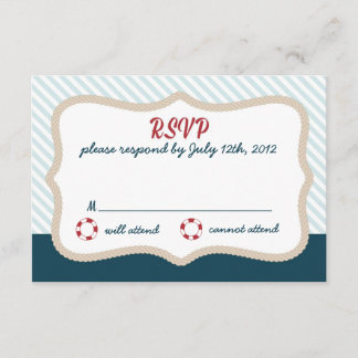 Mariage nautique RSVP