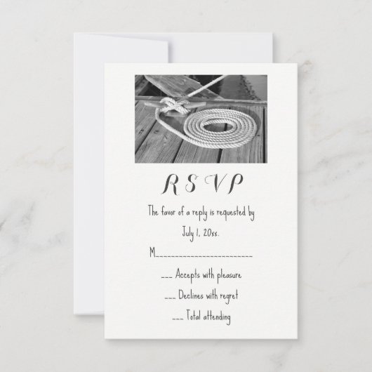 Mariage nautique RSVP (Devant)