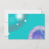 Mariage Nautique Turquoise moderne RSVP (Dos)