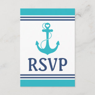 Mariage Nautique Turquoise RSVP