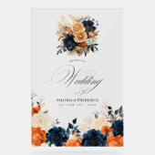 Mariage Navy Blue, Burnt Orange et Champagne (Recto)