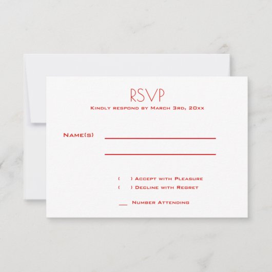 Mariage ne s'échappe pas | Cartons réponse (Devant)