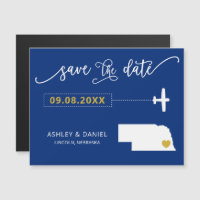 Mariage Nebraska Enregistrer la carte de date, Car