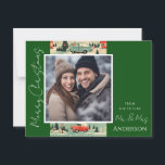 Mariage Noël Rétro Enregistrer la date Carte posta<br><div class="desc">Amusant aquarelle design de Noël. Tout le texte est ajustable et facile à changer pour vos besoins de partie. Enregistrez les cartes postales du mariage de Noël Date.</div>