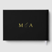 Mariage noir élégant et élégant moderne (Verso)