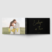 Mariage noir élégant signature de script (Complet)