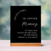 Mariage noir en mémoire d'amour souvenir (Neutre)