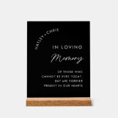 Mariage noir en mémoire d'amour souvenir (Recto)