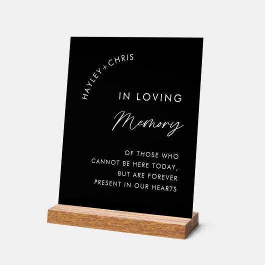 Mariage noir en mémoire d'amour souvenir (Angle)