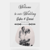 Mariage noir et blanc de luxe Chic Couple artistiq (Recto)