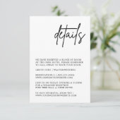 Mariage noir et blanc Détails Carte de boîtier (Debout devant)