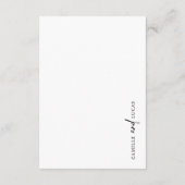 Mariage noir et blanc Détails Carte de boîtier (Dos)