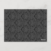 Mariage noir et blanc Numéro de table Réception de (Dos)
