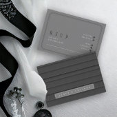 Mariage noir et blanc sur mesure ID1090 RSVP