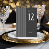 Mariage noir et blanc sur mesure Numéro de table I