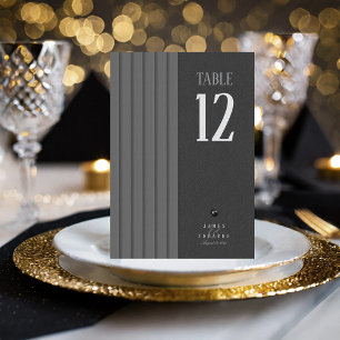 Mariage noir et blanc sur mesure Numéro de table I