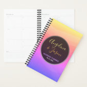 Mariage Noir Et Rose Moderne (Devant avec enveloppe)