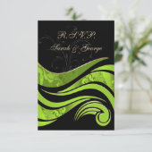 mariage noir et vert RSVP Standard 3,5 x 5 (Debout devant)