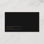 Mariage noir floral latéral noir rouge de carte de (Dos)