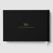 Mariage noir Gold Foil moderne (Verso)