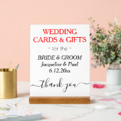 Mariage NOMS Cartes Cadeaux Blanc Noir Rouge (Mariage)