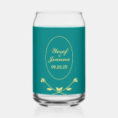 Mariage Noms Verre (Verso)