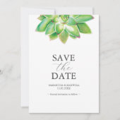Mariage non photo EnregistrerLa date Invitations B (Devant)