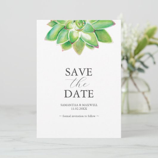Mariage non photo EnregistrerLa date Invitations B (Debout devant)