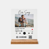 Mariage Notre Chanson Scannable QR Code transparen (Recto)