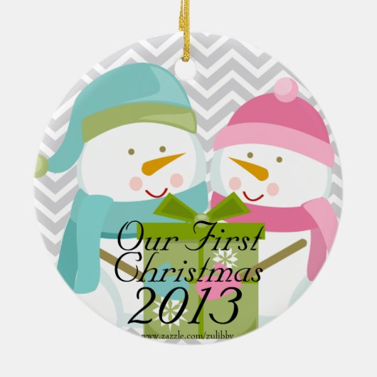 Mariage : Notre premier ornement de Noël (Dos)