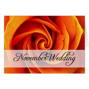 Mariage novembre : rose de la saison :