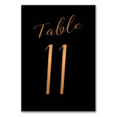 Mariage numéro de table cuivre or parties scintill (Dos)