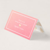 Mariage Numéro de table Escort Gold Pineappy Coupl (Back)