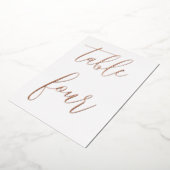 Mariage Numéro de table minimaliste moderne Photo (Rotation)