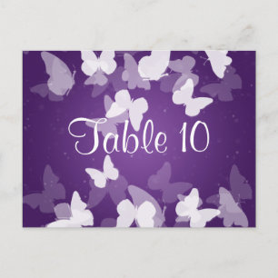 Mariage Numéro de table Papillons insaisissables V