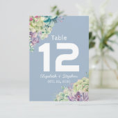 Mariage Numéro de table Siège Lieu Plante Succulen (Debout devant)