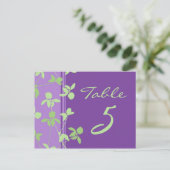 Mariage Numéro de tableau Cartes Plurime violette  (Debout devant)