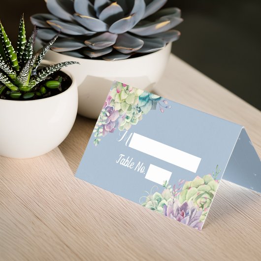 Mariage Numéro de tableau Escort Aquarelle Succule