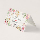 Mariage Numéro de tableau Escort Fleur rose Bois b (Back)