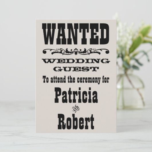 Mariage occidental| Invitation (Debout devant)